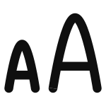Larger Text SVG Icon